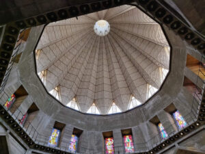 inside the Basilica of Annunciation in nazareth