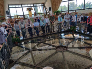 church with glass floor in capernaum israel