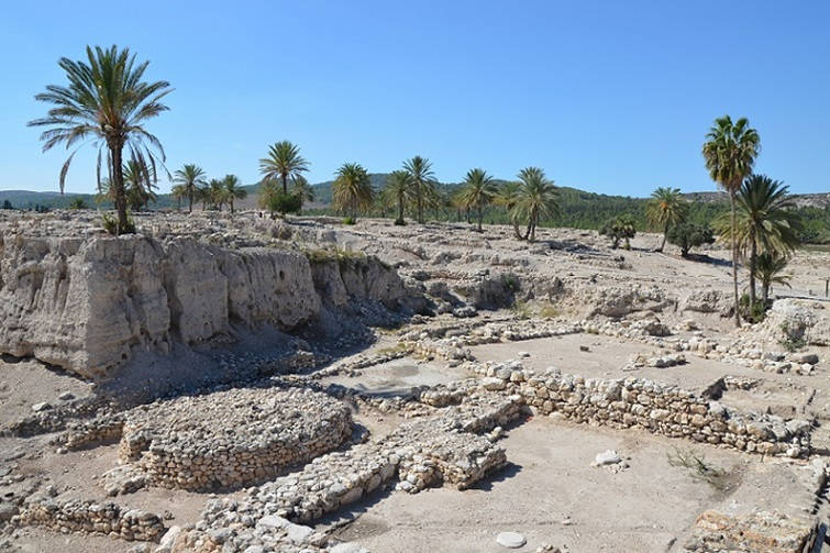 Ruins_atop_Tel_Megiddo_Israel_1 ruins at tel megiddo israel