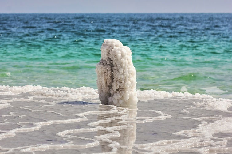 Salt_pillar_at_the_Dead_Sea_Israel_ Salt pillar at the Dead Sea Israel