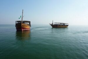 boats Sailing on the Sea of Galilee