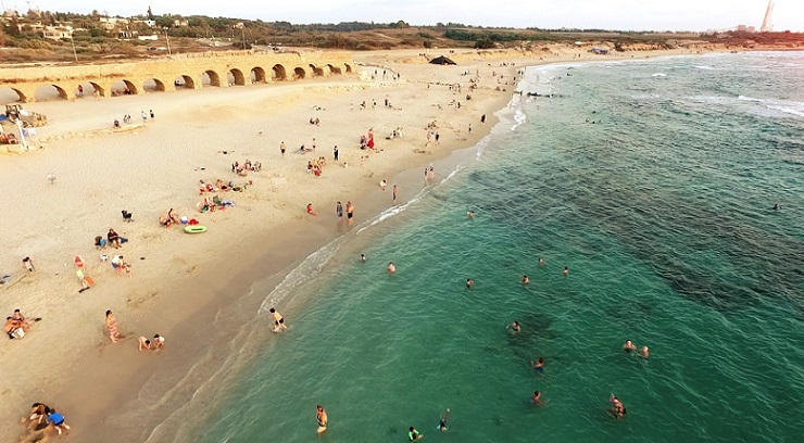caesarea_beach_israel_1 caesarea beach in israel